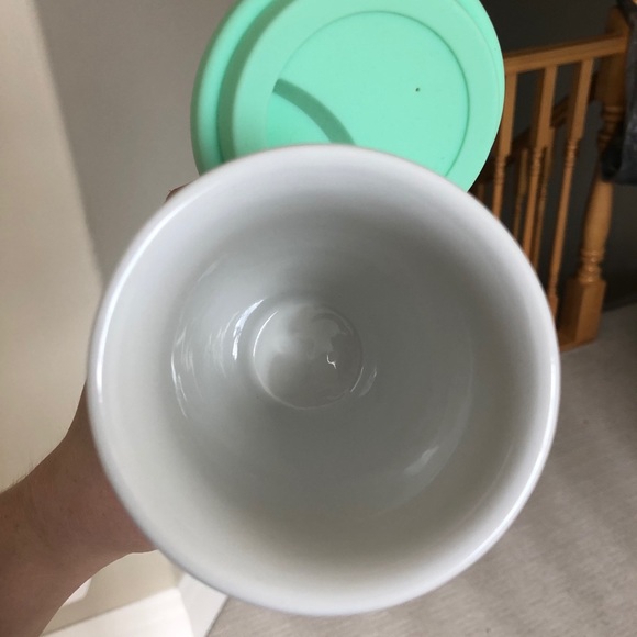 David’sTea 12oz Wreath Ceramic Travel Cup - Picture 3 of 4